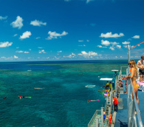 Relax, rejuvenate and unwind on the upper level sundeck at our Moore Reef Marine Base