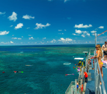 Relax, rejuvenate and unwind on the upper level sundeck at our Moore Reef Marine Base