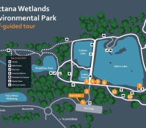 Wheelchair Accessible Map of Cattana Wetlands, Cairns, Queensland.