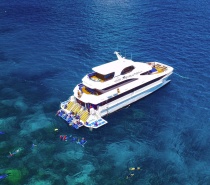 Visit two exclusive reef sites, with plenty of time to enjoy relaxing and sun bathing on three deck levels.
