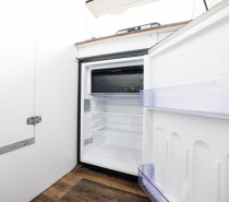 Interior view of fridge in Maxie 4 