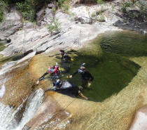 We’ll start our adventure near the top of the gorge and abseil into the fresh water. 