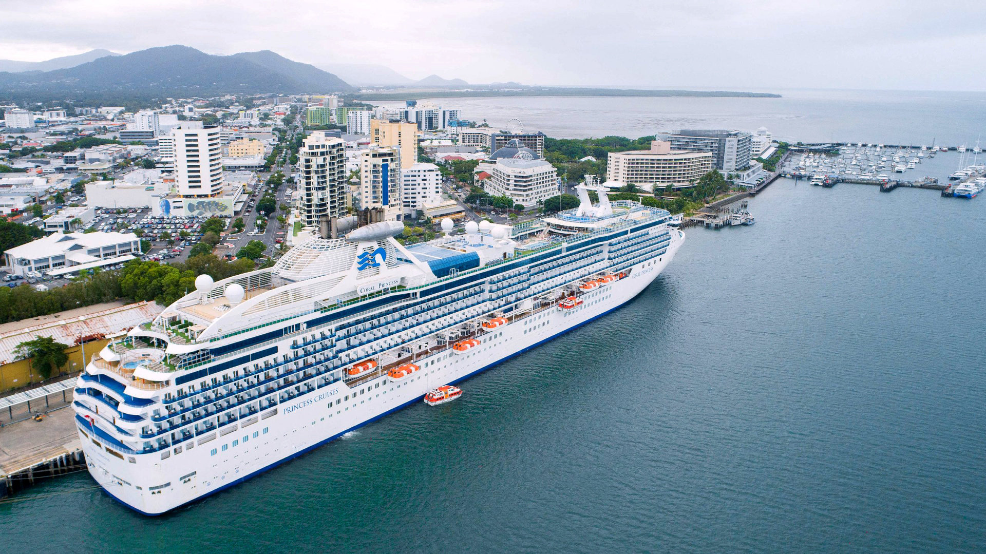 cruise ship docked in cairns today