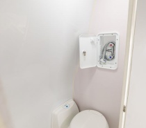 Interior view of shower/toilet Maxie 4 