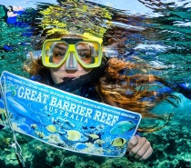 Snorkeling with Great Barrie Reef Sign