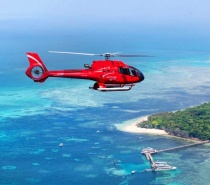 Helicopter flight from Cairns to Green Island