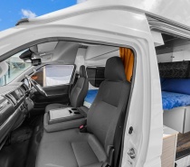 Interior view of Maxie 4 from passenger door 