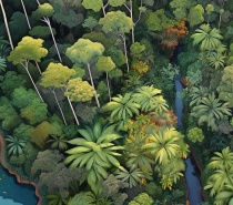 Illustration of the Daintree Rainforest