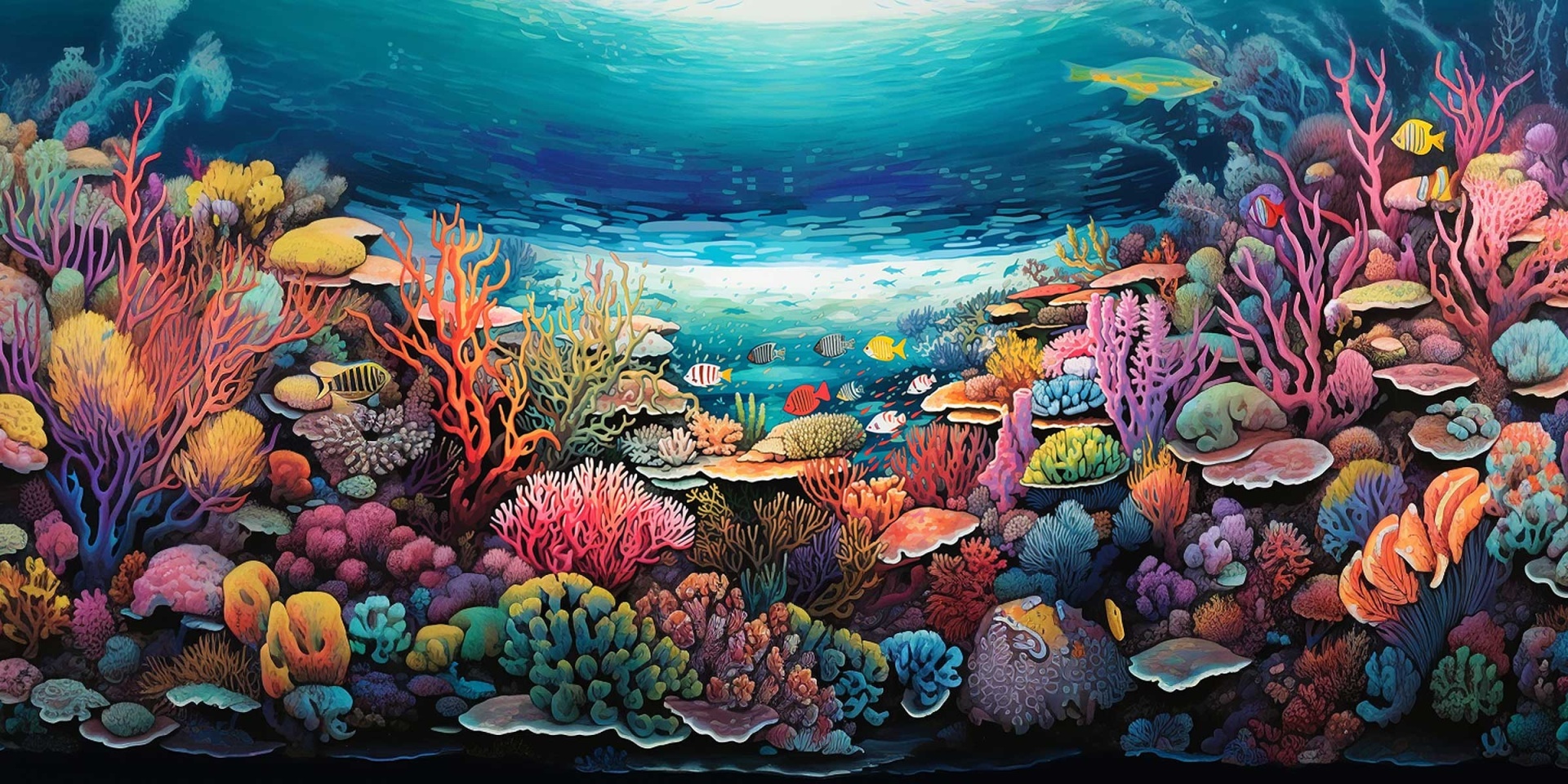 Illustration of the Great Barrier Reef