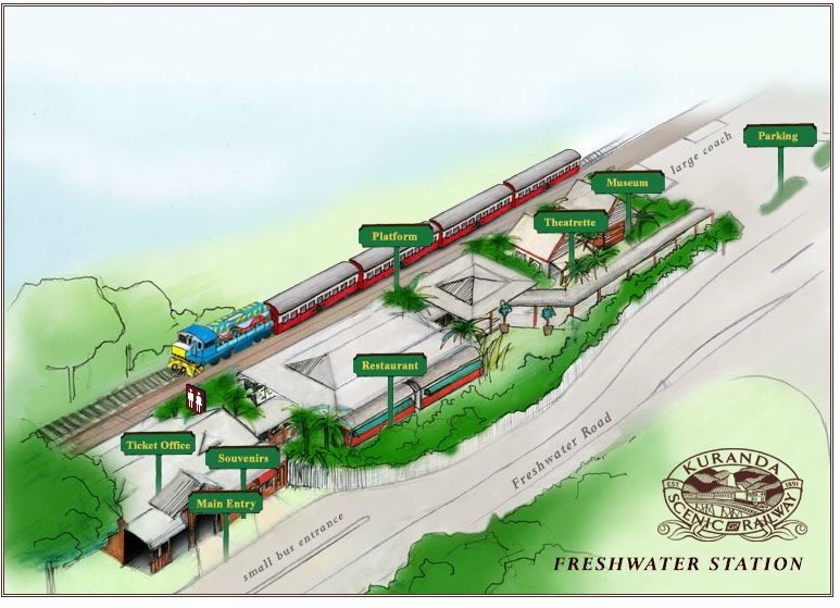 Map of Freshwater Train Station