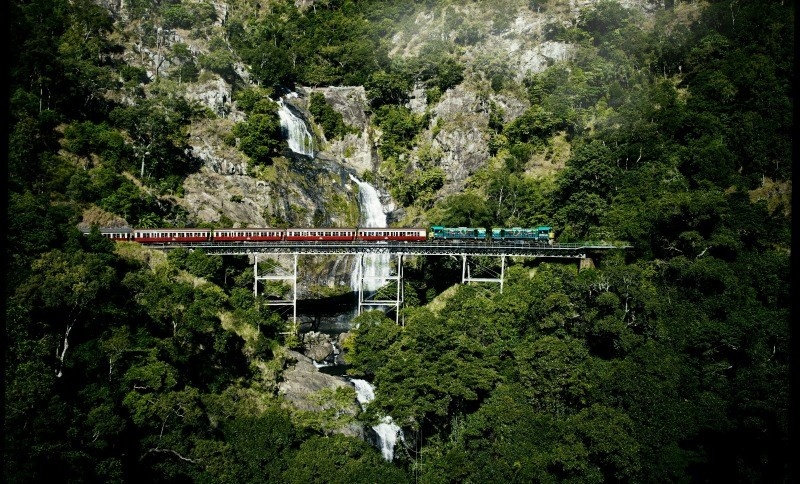 Kuranda scenic Railway at Stoney Creek Falls
