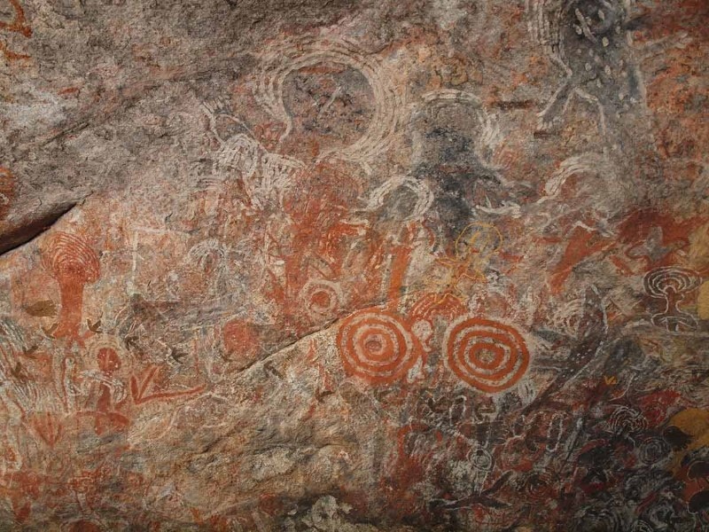 Rock art at Uluru