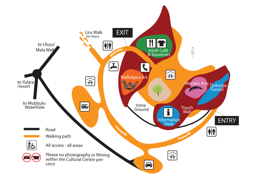 The Uluru-Kata Tjuta Cultural Centre Map