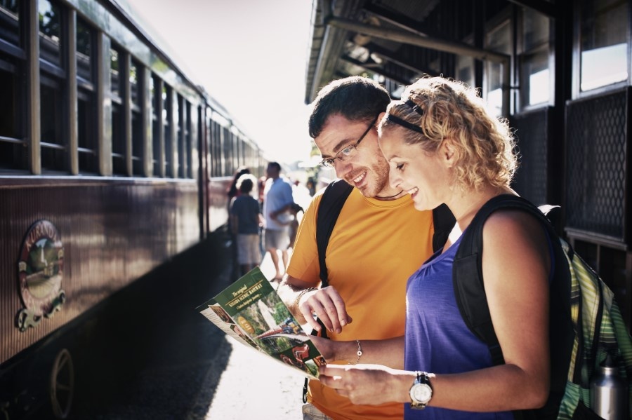 Couple at Freshwater Station