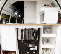 Interior view from rear door of Maxie 4 