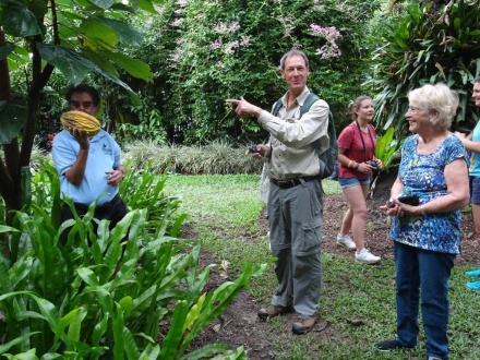 Bill conducting a guided walk