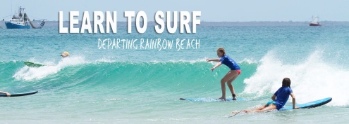 Learn to Surf Departing Rainbow Beach