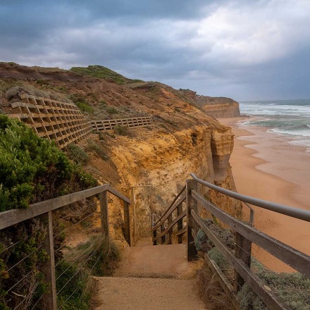 The Gibson Steps on the Great Ocean Road