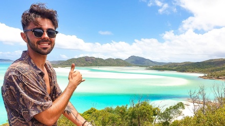 Hill Inlet view at Whitehaven Beach