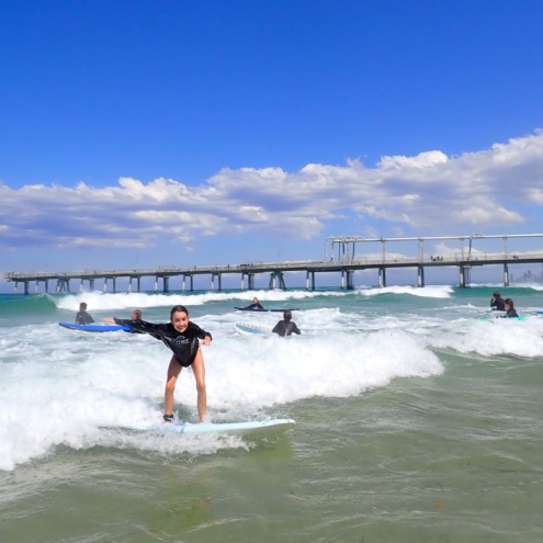Surfing lessons on the Gold Coast Australia
