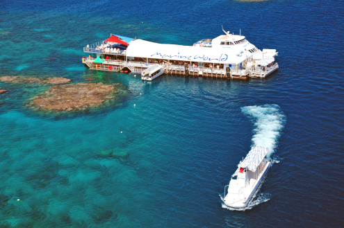 Semi Sub on the Great Barrier Reef