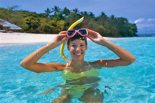 Snorkeling on Green Island