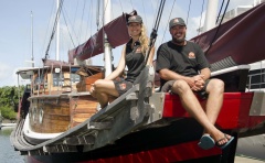 CHINESE JUNK 'SHAOLIN' RETURNS HOME TO PORT DOUGLAS