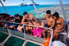 Glass Bottom Boat with Sunlover Reef Cruises on Fitzroy Island