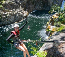 We start at the top of the gorge where all the best waterfalls are located and then we canyon our way down the gorge by abseiling, cliff jumping, sliding and swimming.