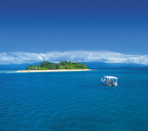 Glass Bottom Boat at Low Island Port Douglas