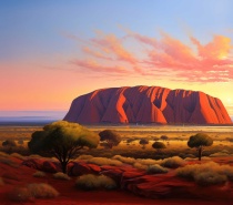 Illustration of Ayers Rock